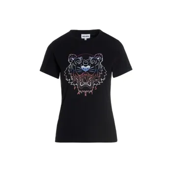 KENZO Classic Tiger Head T Shirts Women's Black