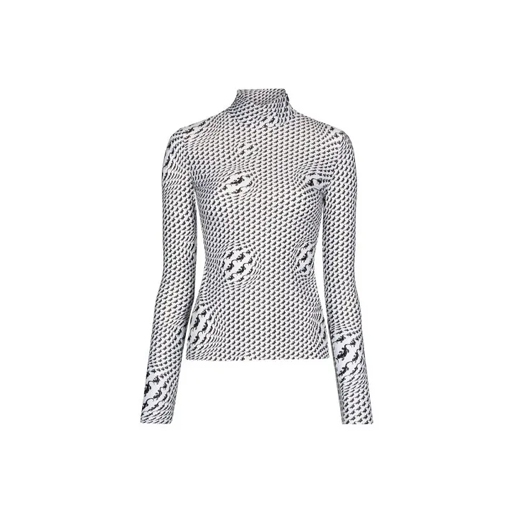 Marine Serre T-Shirts Women's Black/White-0