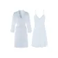 Light Blue Nightgown+Sleep Robe