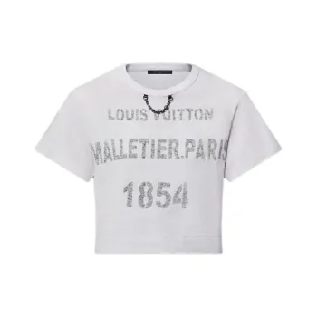 LOUIS VUITTON Stencil Signature Crop Top