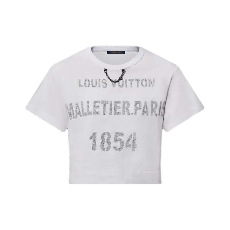 LOUIS VUITTON Stencil Signature Crop Top-0