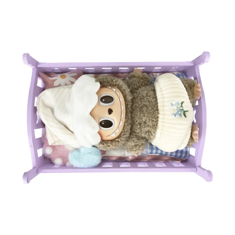 [Modified Doll] POP MART Labubu THEMONSTERS Heartbeat Macaron Collection Good Night's Bed, Cute Hang Tag Box 17cm-27