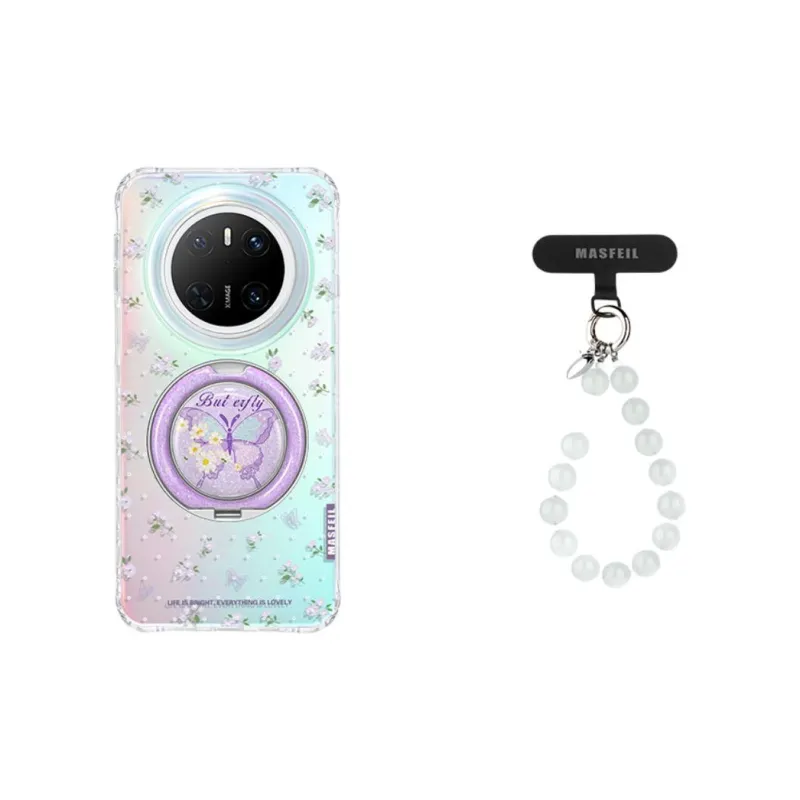 Marsfield Acrylic Material 360 Rotating Iridescent Pivot Case Phone Cases Compatibility With Huawei Mate 70/60 Pro-5