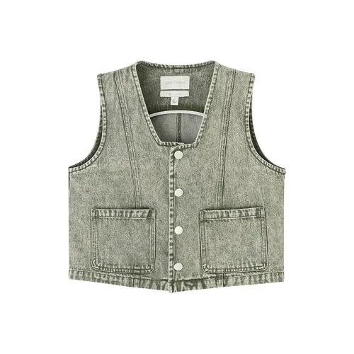 COMMON VALUE 'Niche Gap' Tank Tops Unisex Pine Frost Green