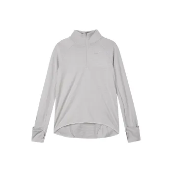 Nike Therma FIT Stand Collar Long Sleeve T Shirt 'Light Gray'