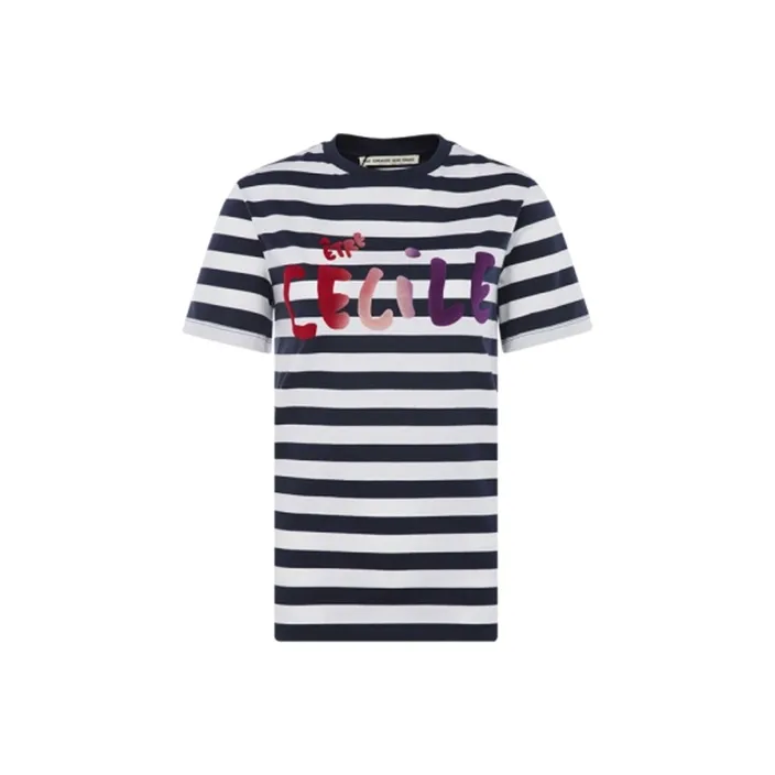 ETRE CECILE SS21 Straight T-Shirt Women's White Blue-0
