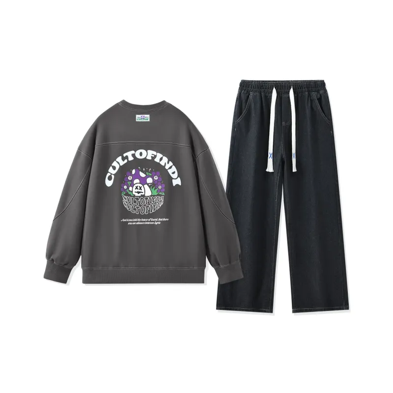 CULT OF INDIVIDUALITY Sweatshirt Sets Unisex-5