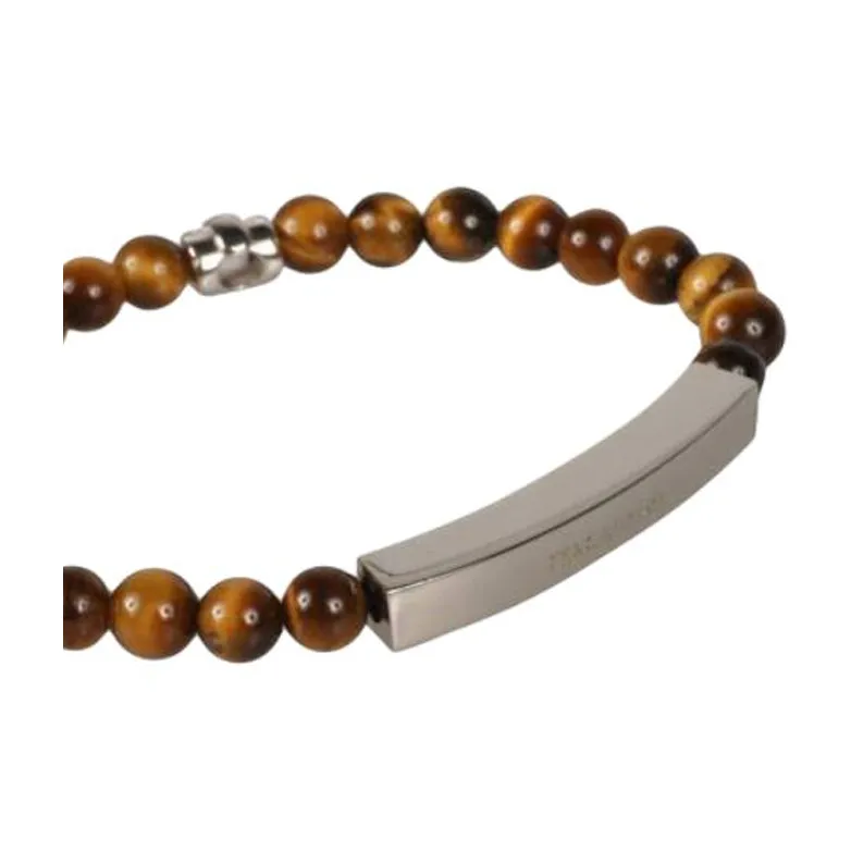 FERRAGAMO Gemstone Bracelets Unisex Brown-2