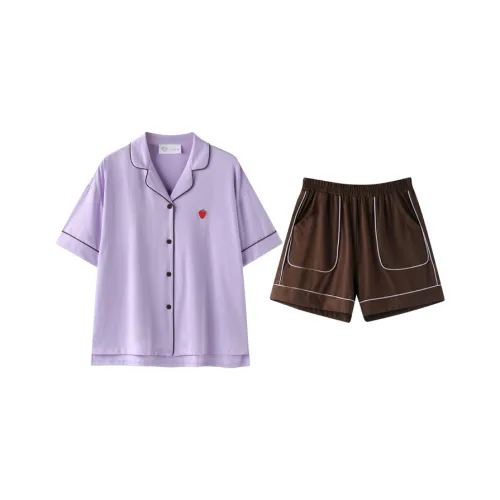 Meonsill Pajama Set Women's Light Purple