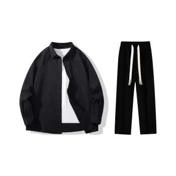 LA'T.WEEKEND Shirt Matching Set Fall And Winter Unisex