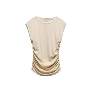 ZARA T Shirts Women's Beige