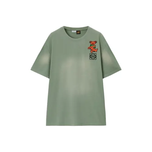 LOEWE x Grateful Dead Paula's Ibiza Drop Shoulder Sleeve T Shirt Women's Green