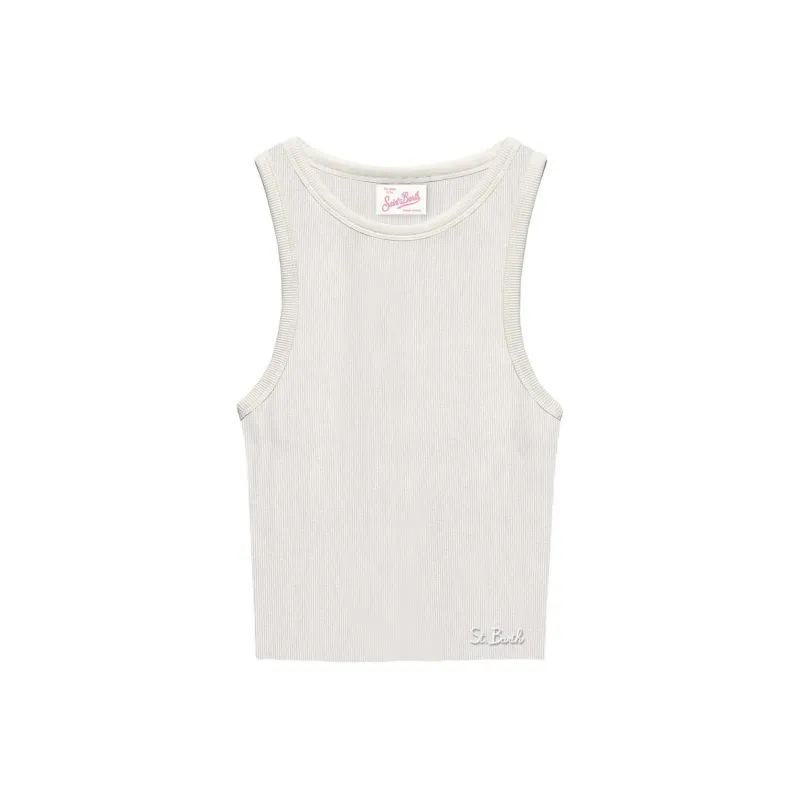 MC2 SAINT BARTHELEMY Tank Tops Women's Light Gray-0