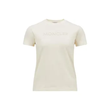 Moncler Logo Embroidered Crewneck T Shirt