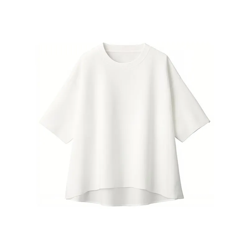 MUJI ONE ALL Series Drop Shoulder Sleeve T Shirt Women's-0