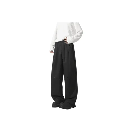 MARK WAFFLE Knitted Sweatpants Unisex Black