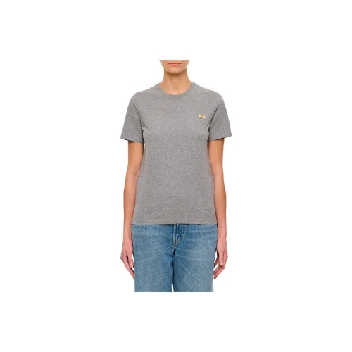 Maison Kitsune Bold Fox Head Patch Crewneck T Shirt