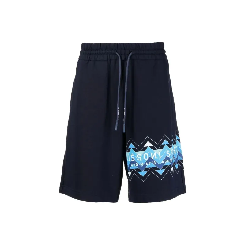 MISSONI Zig-zag Print Drawstring Shorts-0