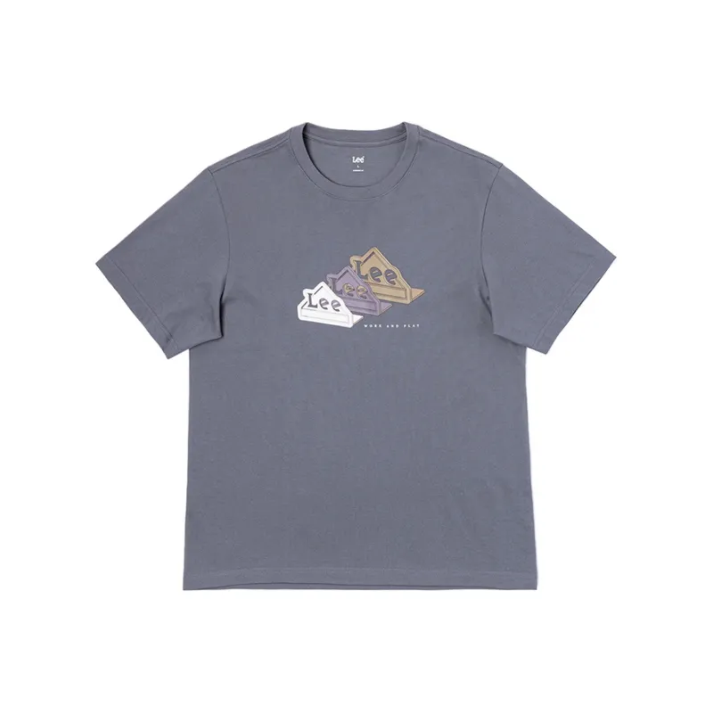 Lee T Shirts Men Iron Gray-0