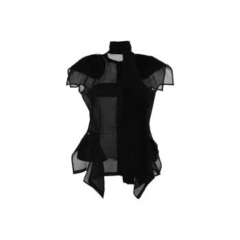 Yohji Yamamoto Asymmetric Silk Top