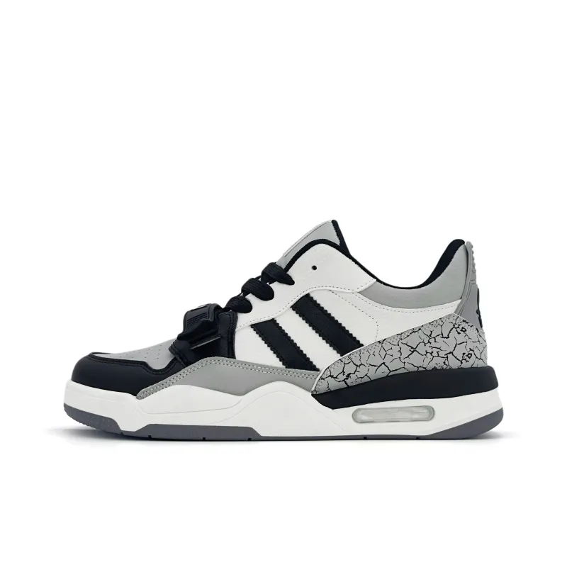 ALI THE FOX Skateboard Shoes Men Low Top Black/Gray-1