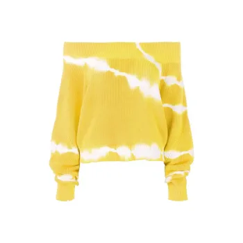 MSGM Loose Fit Sweater Women's Yellow