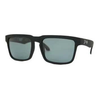 SPY Plastic Square Sunglasses Unisex Black