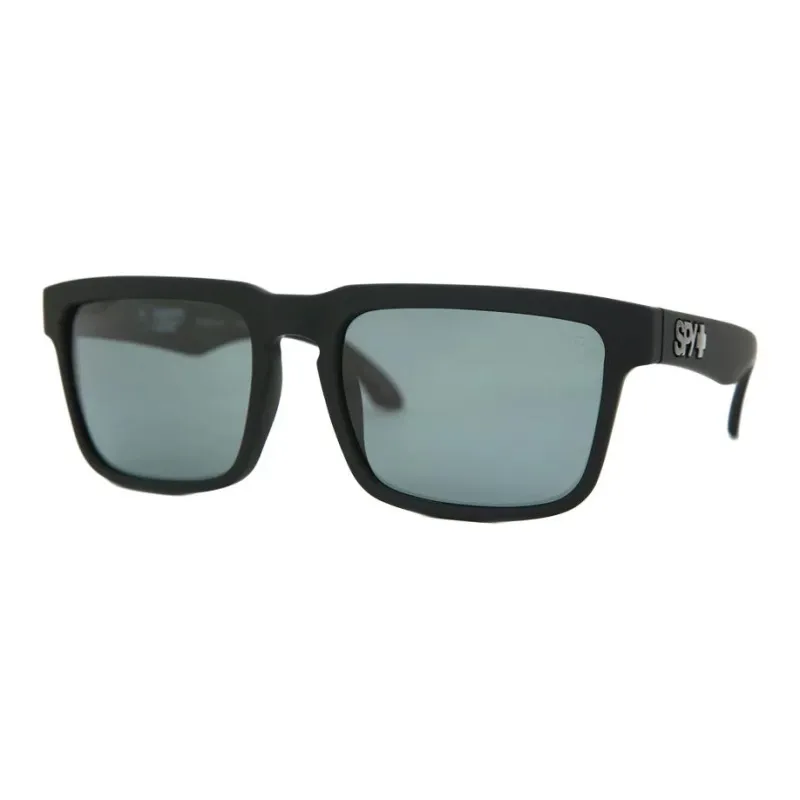 SPY Plastic Square Sunglasses Unisex Black-0