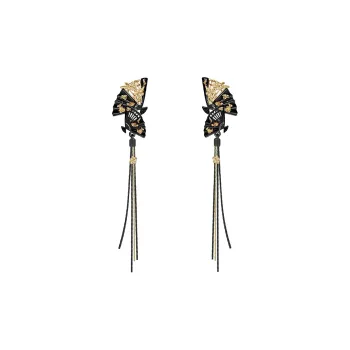 Masw Niche Premium Floral Earrings Copper Alloy+S925 Sterling Silver Stud Earrings Women's