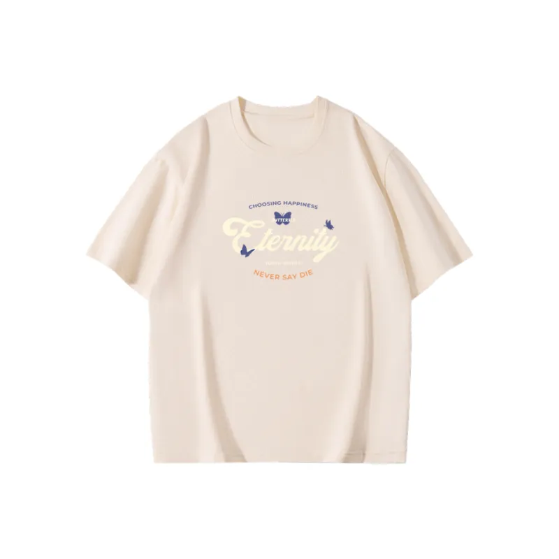 Cotton Gene Drop Shoulder Sleeve T Shirt Women's-3