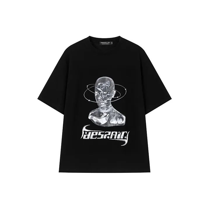 ETERNITY ITA Drop Shoulder Sleeve T-Shirt Women's Black-0