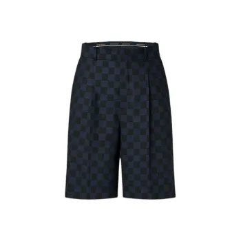LOUIS VUITTON Wool Blend Drawstring Shorts