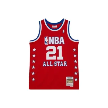 Mitchell Ness Basketball Jerseys Men Red