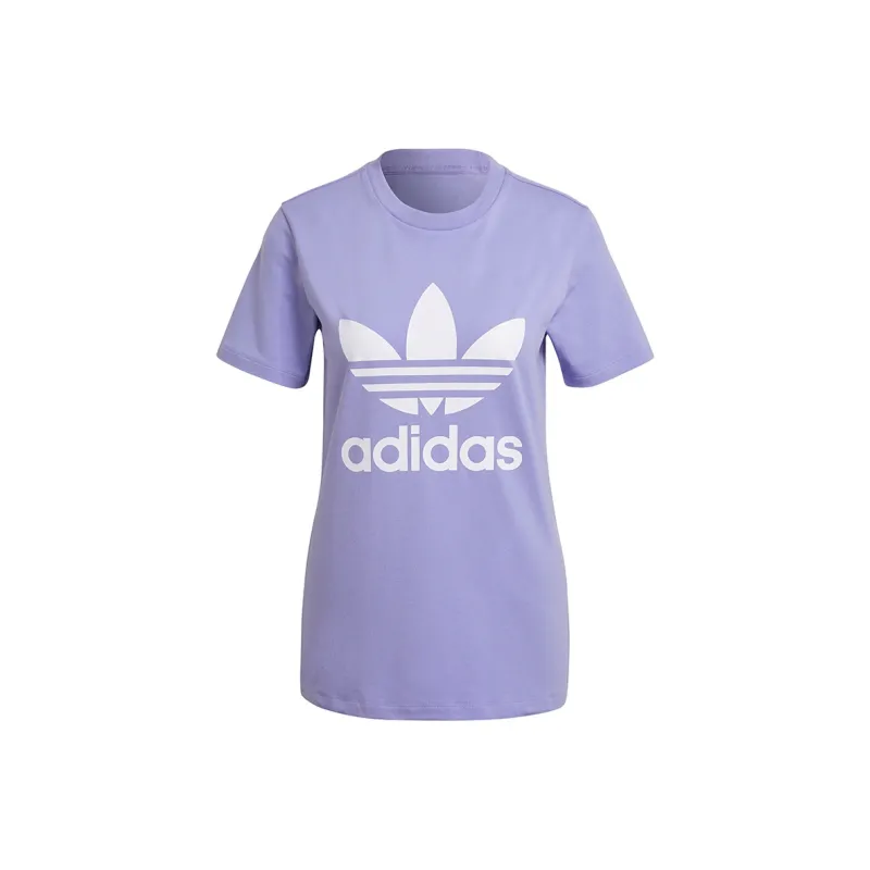 Adidas Originals Set in Sleeve T Shirt Women's Purple-0