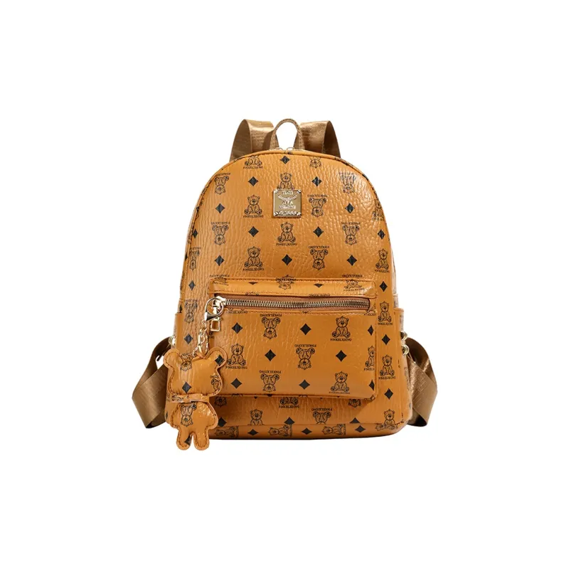 Morellybear PU Backpack Unisex Multicolor-11