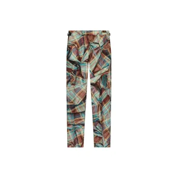 Vivienne Westwood Plaid Checked Straight Leg Pants