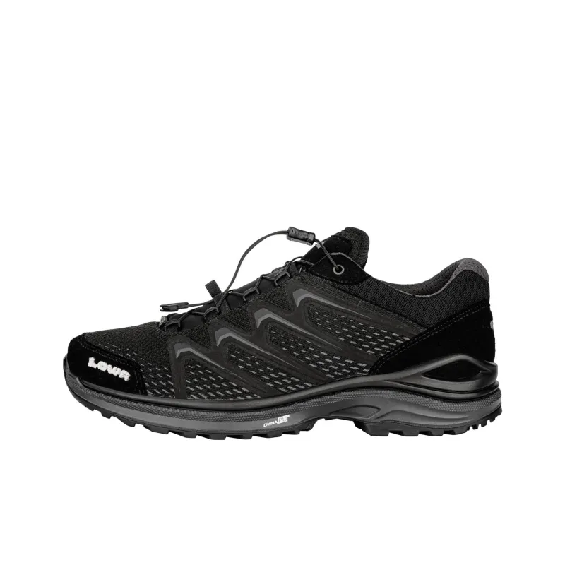 Lowa Maddo Anti Slip Wear Resistant Low Top Hiking Shoes Men's Black-0