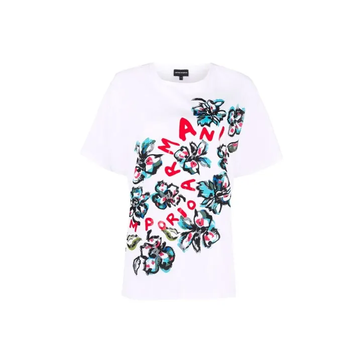 EMPORIO ARMANI T Shirts Women's White-0