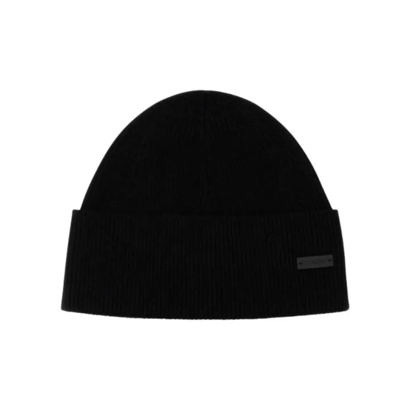 SAINT LAURENT Logo Patch Beanie-0