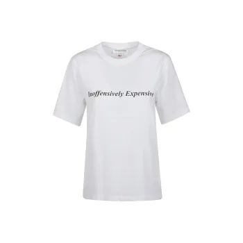 Victoria Beckham Slogan Printed Crewneck T Shirt