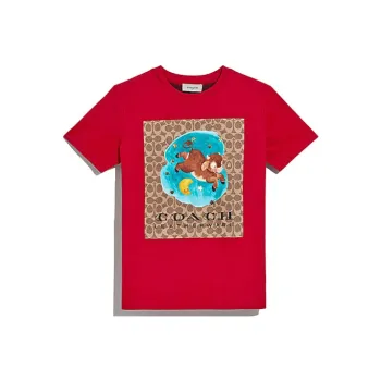 COACH T-Shirts Women's Red