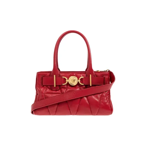 FANSIZHE Medusa '95 Genuine Leather Shoulder Bag, Crossbody Bag, Handbag Women's Red
