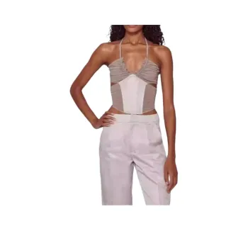 Misbhv Tank Tops Women's Light Gray