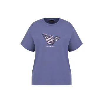 EMPORIO ARMANI Jersey T shirt With Devoré Logo