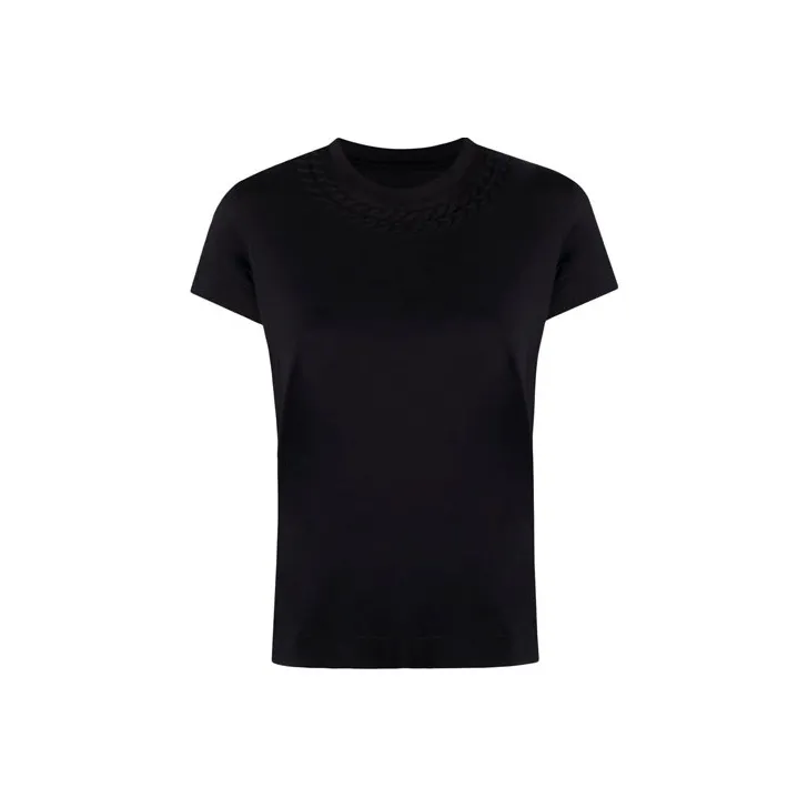 Givenchy Embossed Chain Collar Slim Fit T Shirt-0