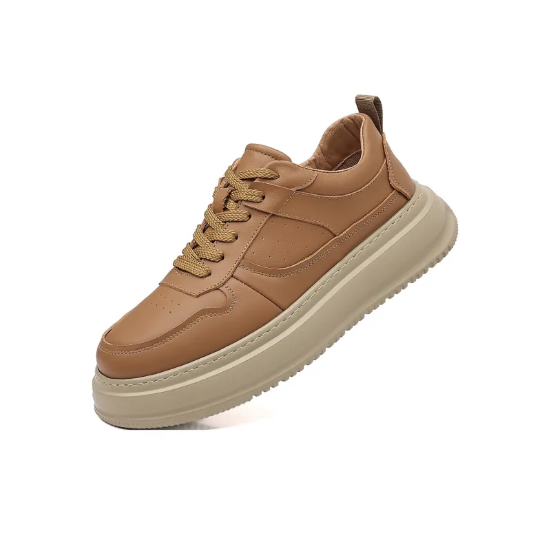 KACHILANG Slip Resistant Height Increasing Low Top Skateboard Shoes Men's-7