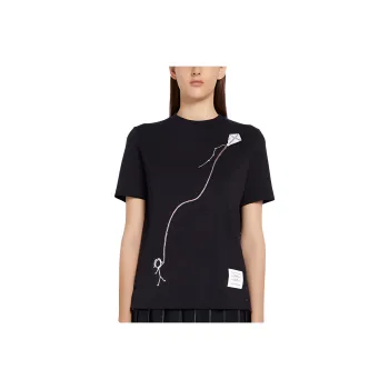 THOM BROWNE Mrs Thom Kite embroidered T shirt