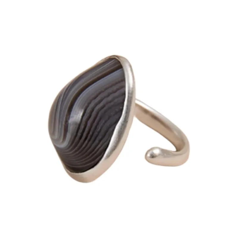 FOUNDRY BOUNDARY 925 Sterling Silver White Gold Plated Rings Unisex Gold/Silver-3