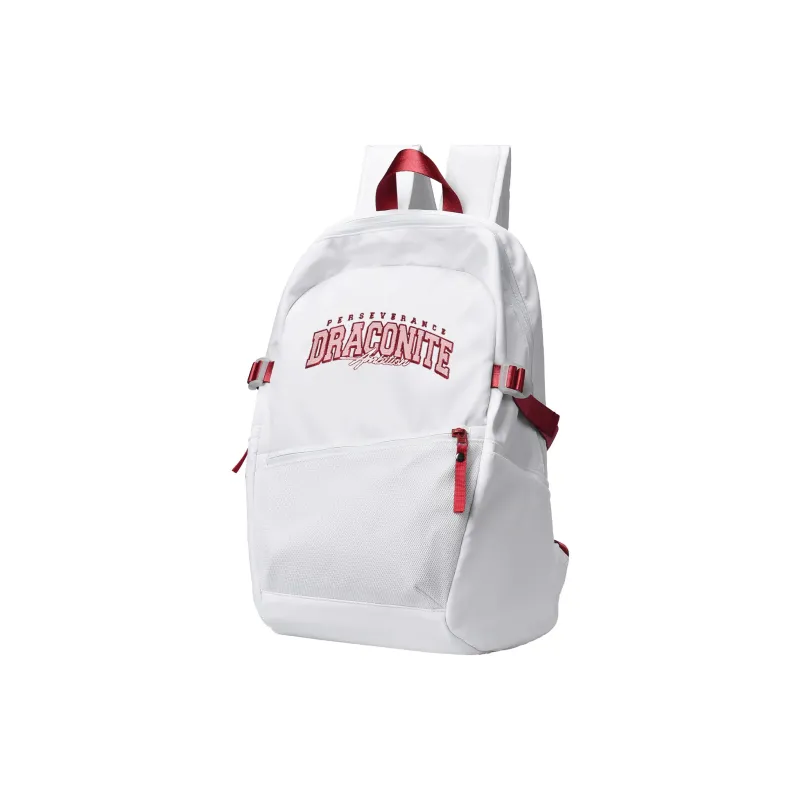 DRACONITE Polyester Student Backpack Regular Unisex White-36