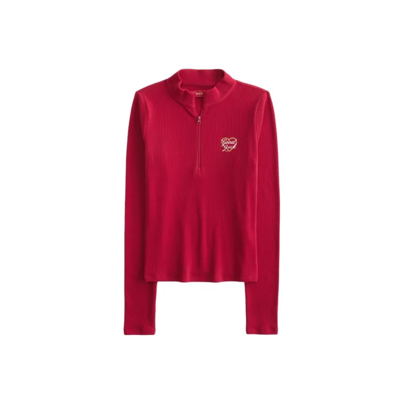 Hollister T-Shirts Women's Red-0